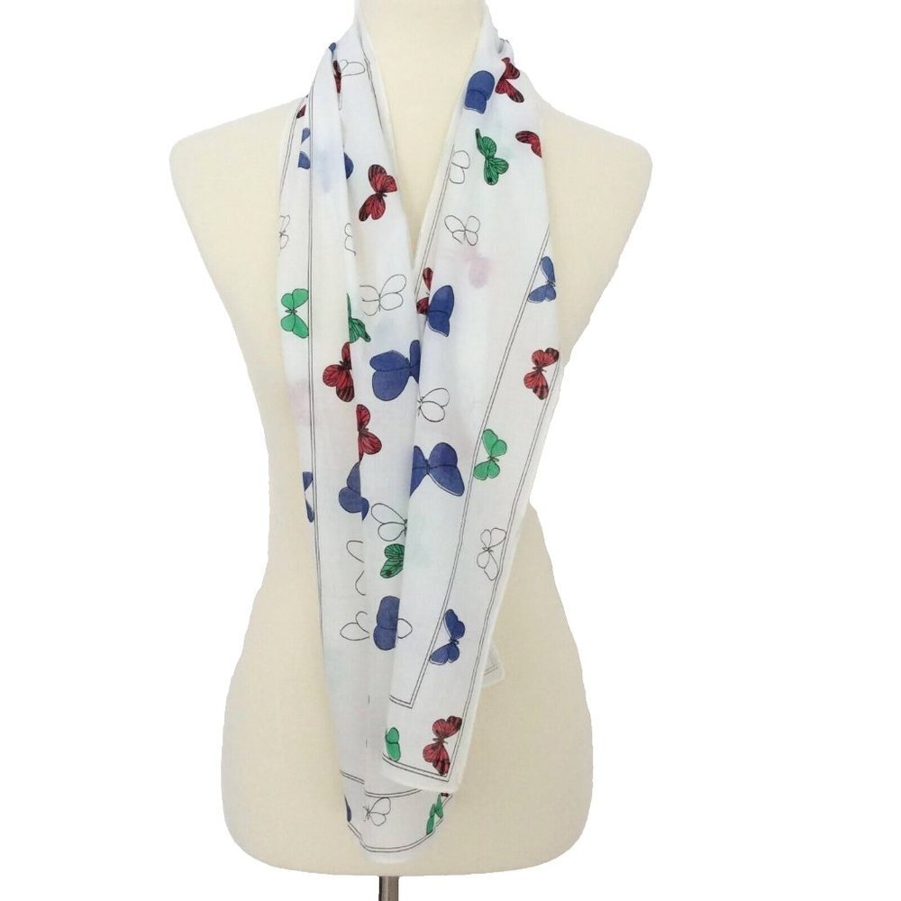 Vintage Eva MT Butterfly Scarf - Picture 2 of 7